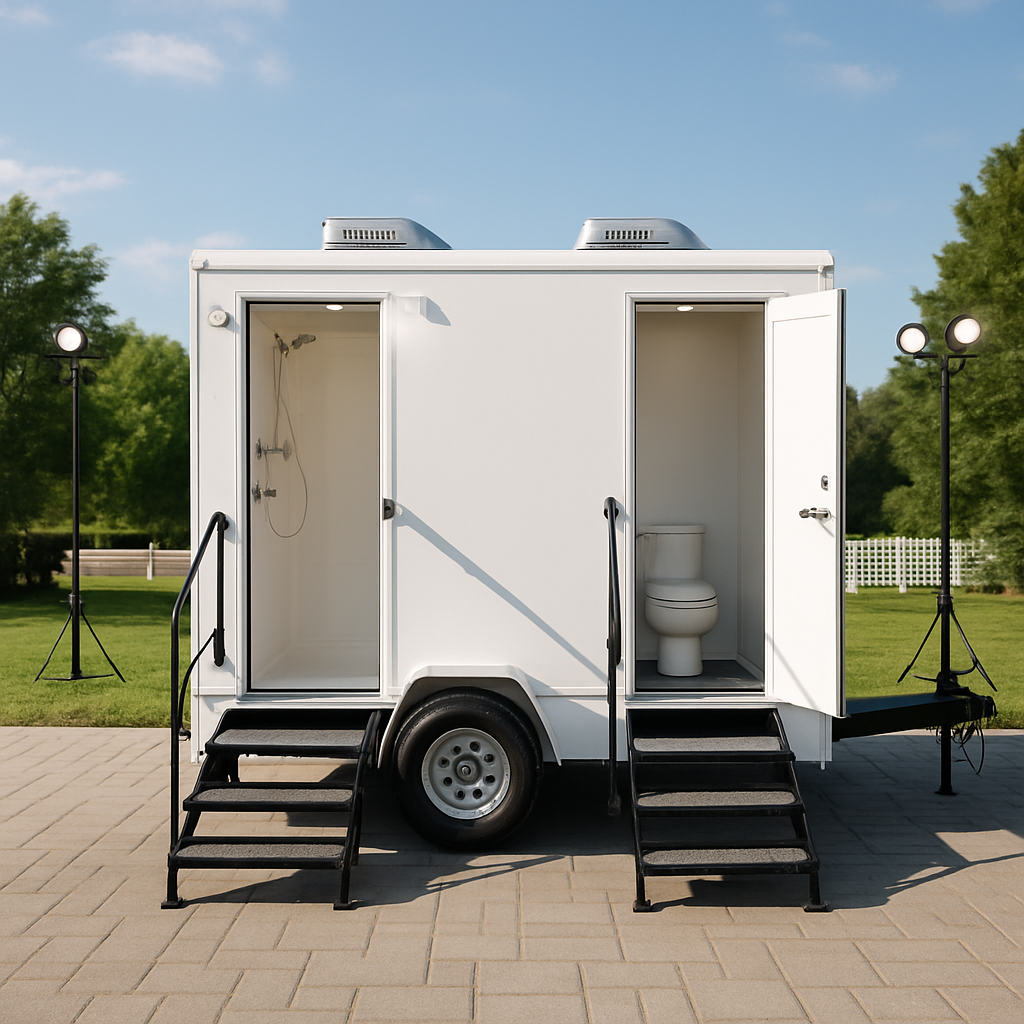 Luxury restroom trailers Florida